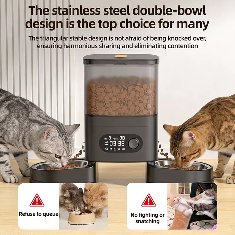OEM Tuya Smart Wifi Automatic Pet Feeder 4L Cat Dog Dry Food Dispenser App Control Automatic Pet Feeder Dispenser Wifi