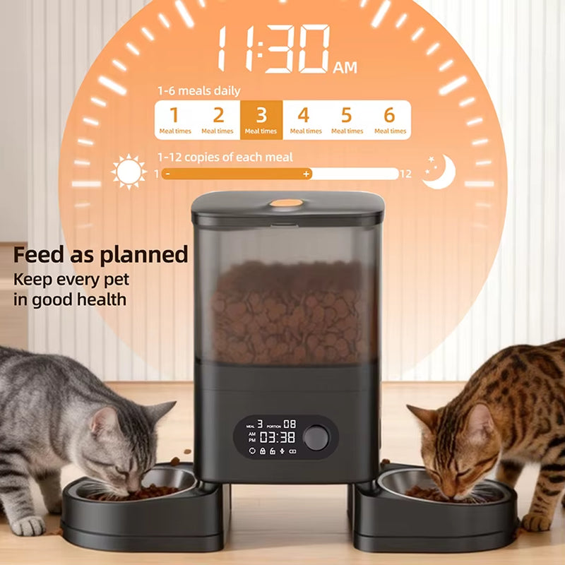 OEM Tuya Smart Wifi Automatic Pet Feeder 4L Cat Dog Dry Food Dispenser App Control Automatic Pet Feeder Dispenser Wifi