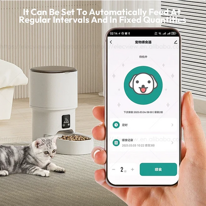 Revolutionize Your Pet's Feeding Routine with the Elecpet 4L Smart Automatic Pet Feeder - WiFi Enabled & Eco-Friendly!