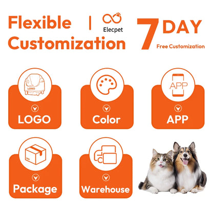 Revolutionize Your Pet's Feeding Routine with the Elecpet 4L Smart Automatic Pet Feeder - WiFi Enabled & Eco-Friendly!
